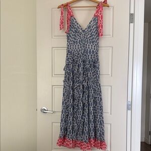 Vineyard Vines Block Print Shell Maxi Dress